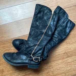 Black Knee High Boots